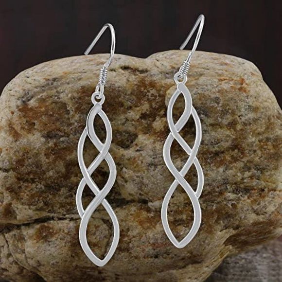 Choice of Celtic Earrings for Women Sterling Silver, Silver Celtic Earrings - Picture 1 of 4